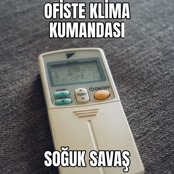 Ofiste klima kumandası