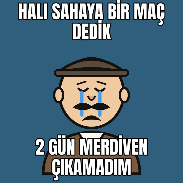 Halı saha ertesi gün