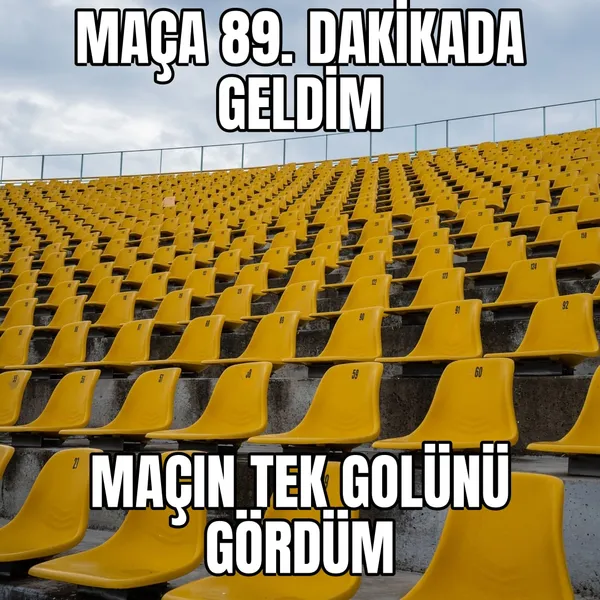 Maça geç gelen taraftar