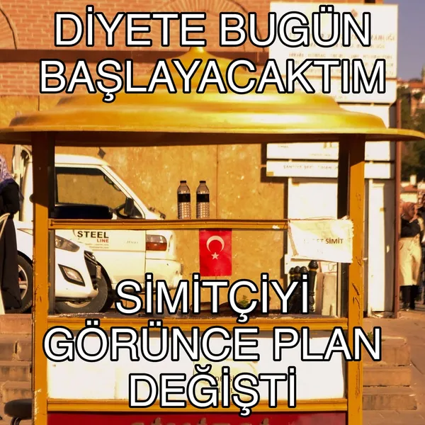 Simitçi görünce