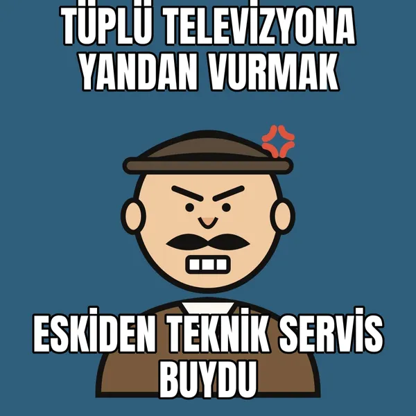 Tüplü televizyona vurmak