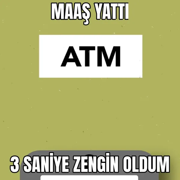Maaş yattı ATM'de
