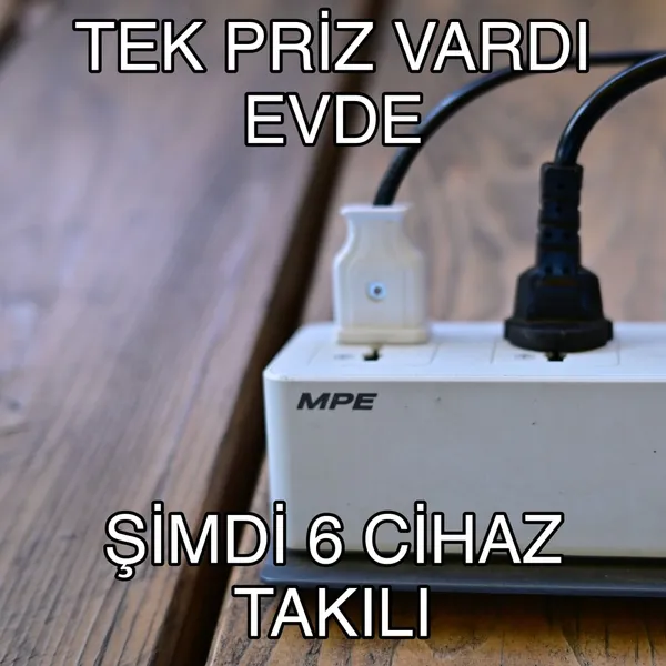 Priz yetmiyor