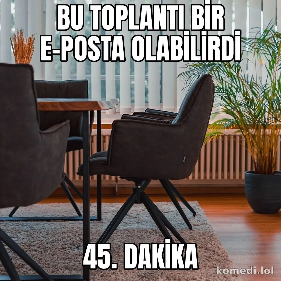 Toplantı e-posta olabilirdi