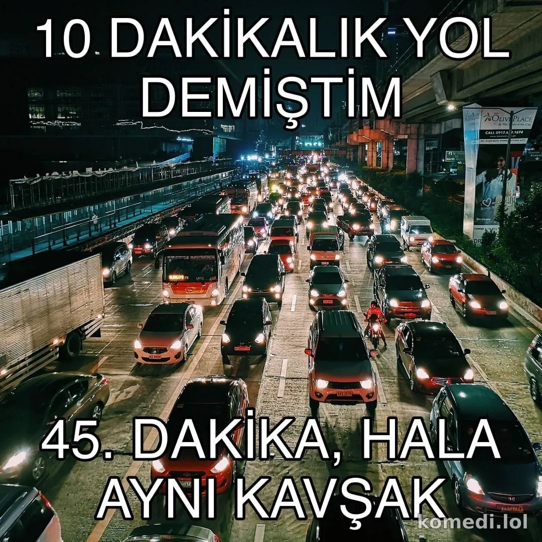10 dakikalık yol