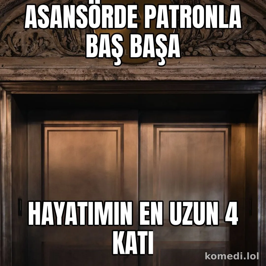 Asansörde patronla