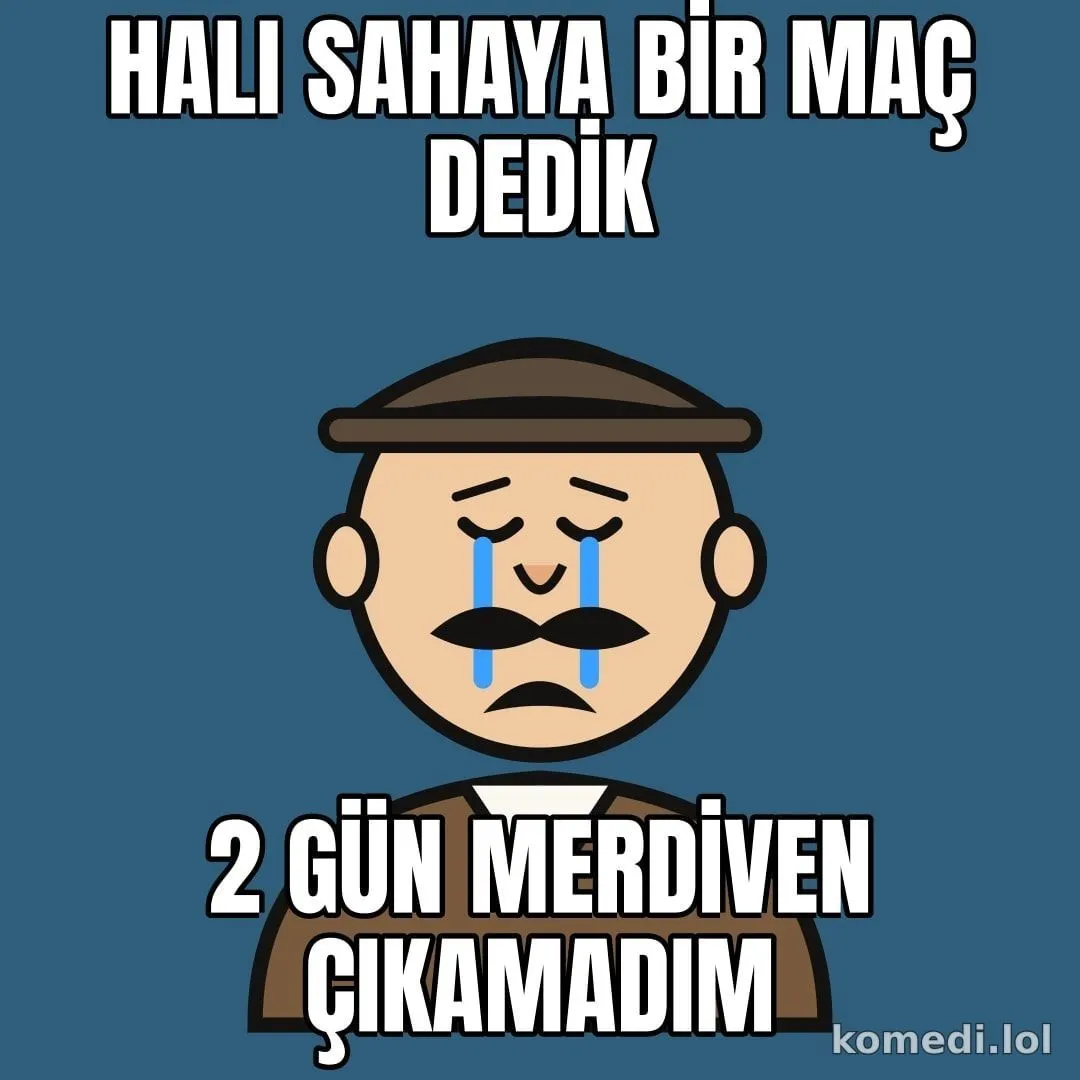 Halı saha ertesi gün