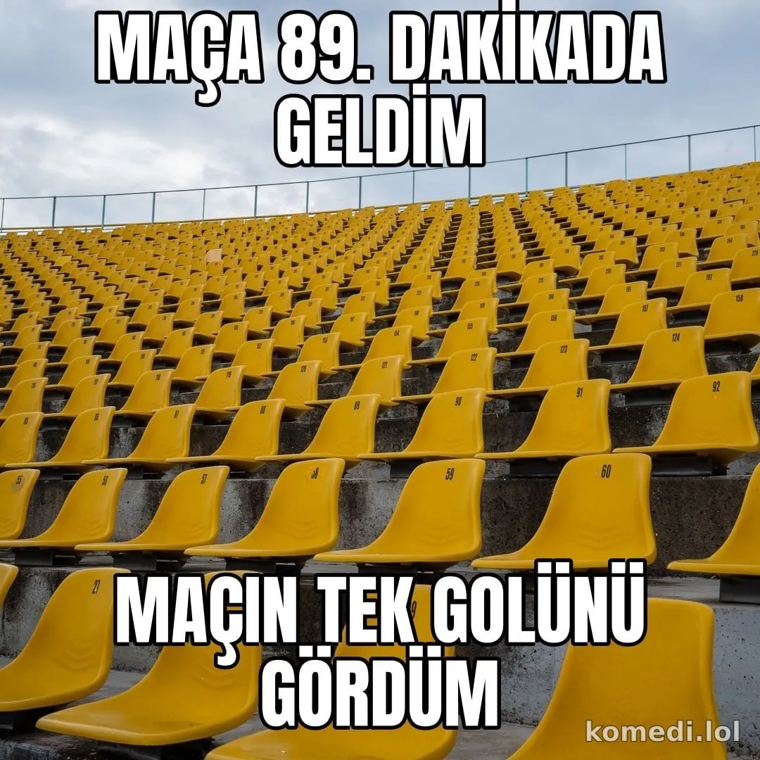 Maça geç gelen taraftar