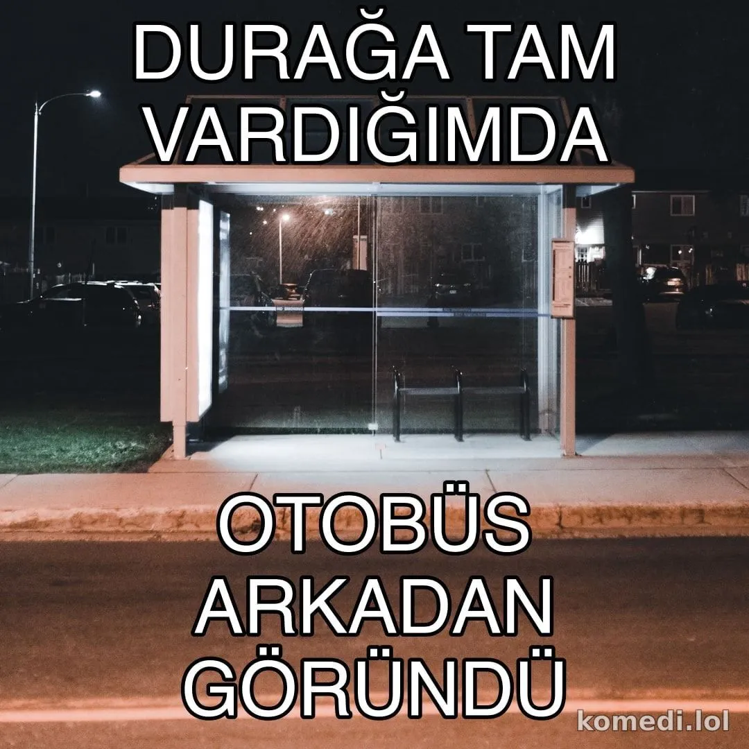 Otobüs tam kaçtı