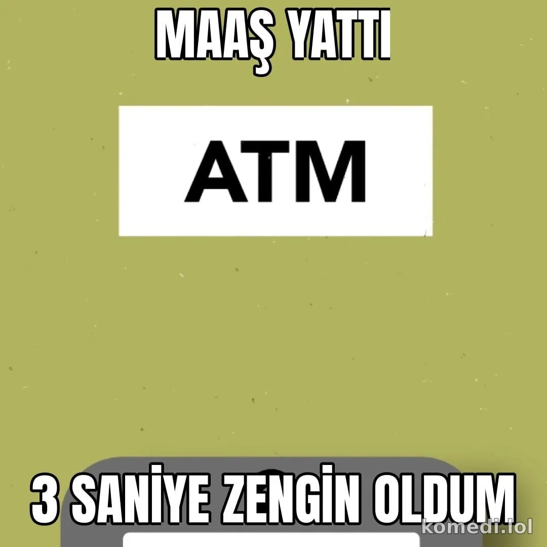 Maaş yattı ATM'de
